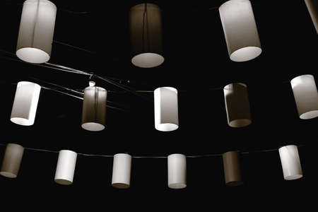 SOI BANGLA, PATONG, PHUKET, THAILAND DECEMBER 11 2012: Hanging paper lanterns for the Loi Krathong Festival in Thailand decorate Soi Bangla in Patong Beach. のeditorial素材