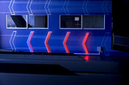 MT. FABER, SINGAPORE, 19 MAY 2014: A view of the inside of the Mt. Faber cable car station in Singapore.のeditorial素材