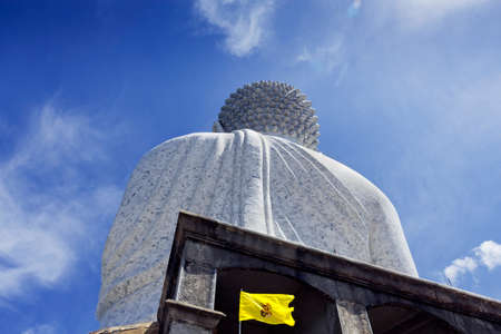 PHUKET, THAILAND FEBRUARY 15 2013: The Big Buddha Monument on Nakkerd Hill in Chalong is an iconic symbol of Thai Buddhism and is one of the most visited of all landmarks in Phuket.のeditorial素材
