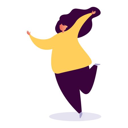 young people dancing at club. Big set of characters having fun at party. Flat colorful vector illustrationのイラスト素材