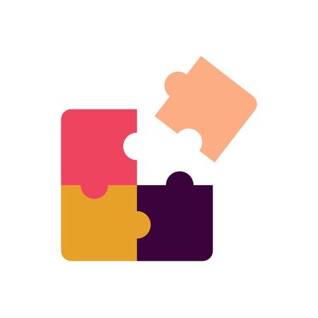 puzzle - jigsaw puzzle icon vector design templateのイラスト素材