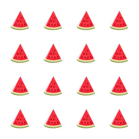 watermelon sliced. fresh watermelon isolated on white background.