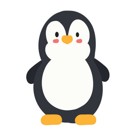 little penguin illustrationのイラスト素材