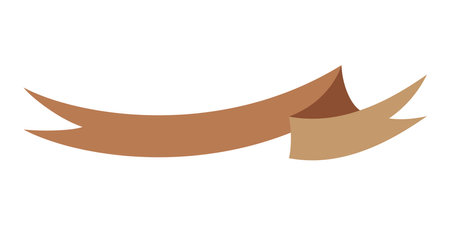 Illustration of two ribbons isolated on a white background - vectorのイラスト素材