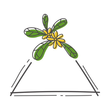 Flower design over white background, vector illustration. Eps 10.のイラスト素材