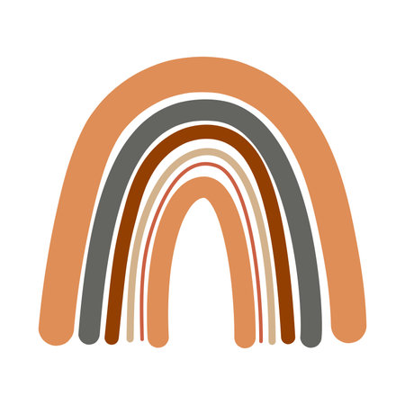 Rainbow icon. Cartoon illustration of rainbow vector icon for webのイラスト素材