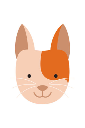 Animal concept represented by cat cartoon icon. Isolated and flat illustrationのイラスト素材