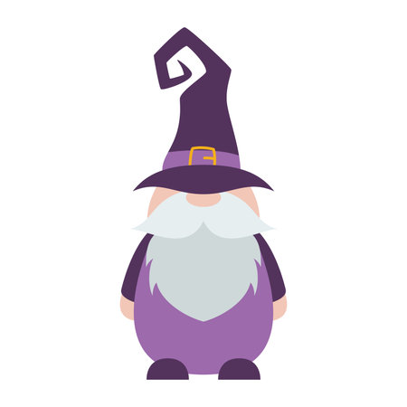 Cute gnome in Halloween costume vector illustration graphic designのイラスト素材