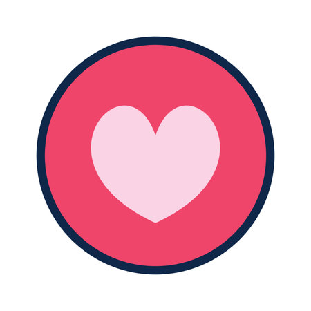 heart love symbol icon vector illustration graphic design pink and blue colors.のイラスト素材