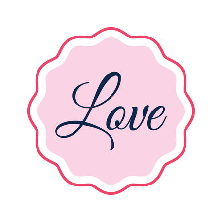 love lettering design, vector illustration eps10 graphicのイラスト素材