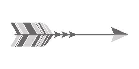 Archery arrow icon. Flat illustration of archery arrow icon for web designのイラスト素材