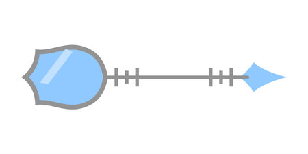 Archery target icon. Flat illustration of archery target icon for web designのイラスト素材