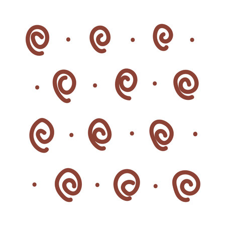 Coffee swirls. Hand drawn doodle vector illustration.のイラスト素材