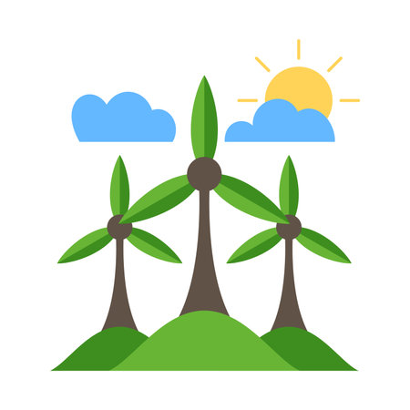 Palm tree icon. Flat illustration of palm tree icon for web designのイラスト素材