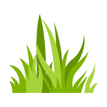 Grass icon. Flat illustration of grass vector icon for web designのイラスト素材