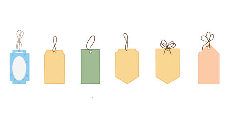 Price tags vector set. Illustration of price tags for sale.のイラスト素材