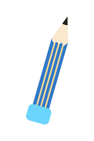 Pencil icon. Drawing and educational tools theme. Isolated design. Vector illustrationのイラスト素材