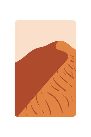 Sand flat style icon design, Nature plant summer season environment natural and ecology theme Vector illustrationのイラスト素材