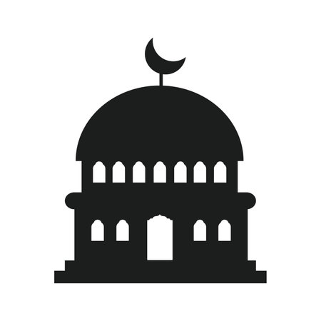 Mosque icon vector isolated on white background for your web and mobile app design, Mosque logo conceptのイラスト素材