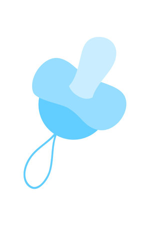 baby blue hat icon over white background. colorful design. vector illustrationのイラスト素材