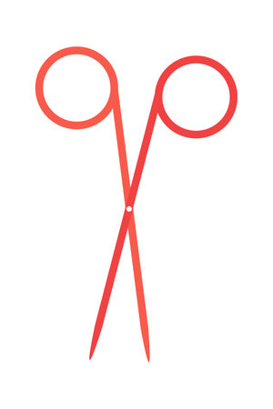 Scissors icon. Medical symbol. Vector illustration on white background.のイラスト素材