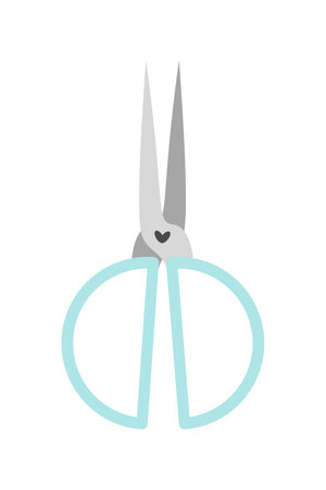 scissors tool icon over white background vector illustration. colorful design.のイラスト素材