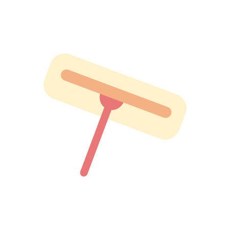 Mop flat icon isolated on white background. Cleaning service conceptのイラスト素材