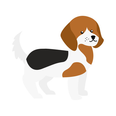 cute dog design, vector illustration eps10 graphic"のイラスト素材
