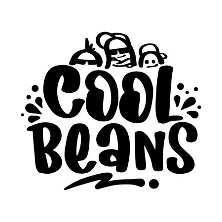 Hand drawn vector lettering phrase. Black ink. Isolated on white background.のイラスト素材