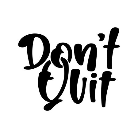 Motivational and inspirational daily lettering quotes for posters, decoration, prints, t-shirt design, social media. Hand drawn typography. Handwritten slogans.のイラスト素材