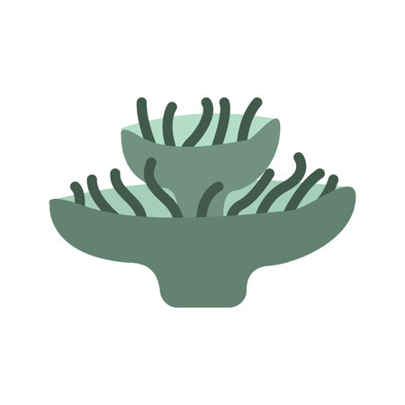 Coral flat icon isolated on white background for your web and mobile app designのイラスト素材