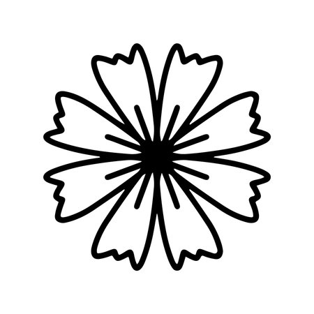 cute flower carden isolated icon vector illustration design, line styleのイラスト素材