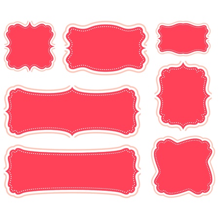 vector vintage framesのイラスト素材