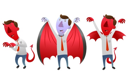 businessman with evil