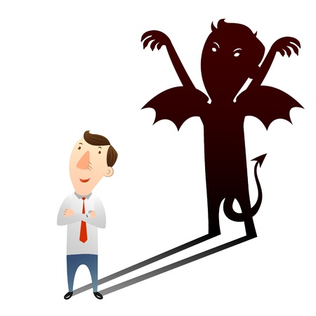 The concept of stealth killer with young maleのイラスト素材