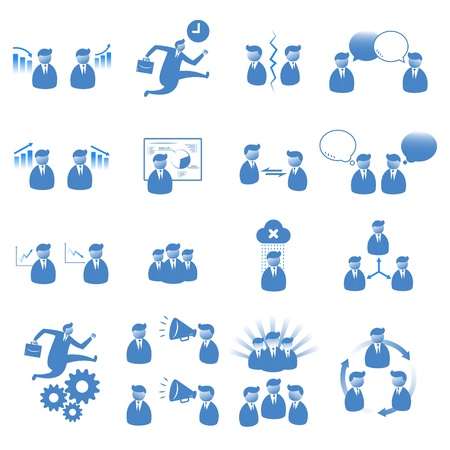 Office people icons setのイラスト素材