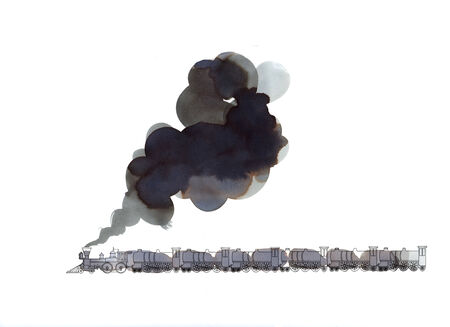 Train ilustrationの写真素材