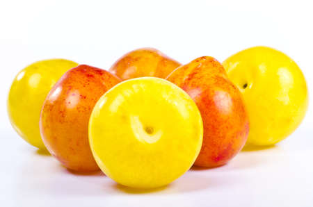 Apricots count to the first fruits which come in the early summer on the market.の写真素材