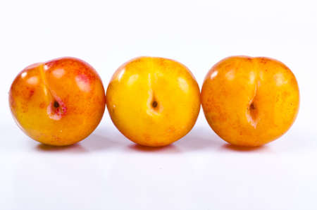 Apricots count to the first fruits which come in the early summer on the market.の写真素材