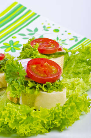 Crisply French sticks au gratin are an ideal snack for guests.の写真素材