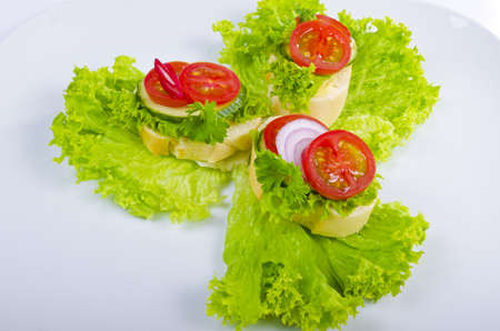 Crisply French sticks au gratin are an ideal snack for guestsの写真素材