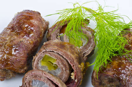 My mother-in-law pretty much always makes her fantastic Beef Rouladeの写真素材