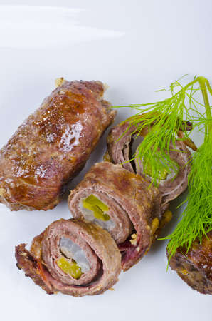 My mother-in-law pretty much always makes her fantastic Beef Rouladeの写真素材