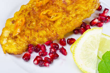 Breaded chickenの写真素材