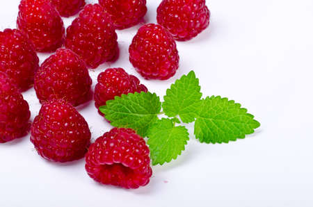 Rubus idaeus  is a red-fruited species of Rubus native to Europe and northern Asia の写真素材