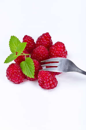 Pudding with Himbbereの写真素材