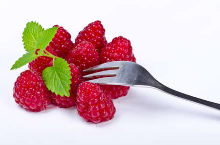 Pudding with Himbbereの写真素材