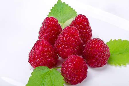 Pudding with Himbbereの写真素材