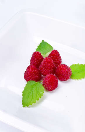Pudding with Himbbereの写真素材