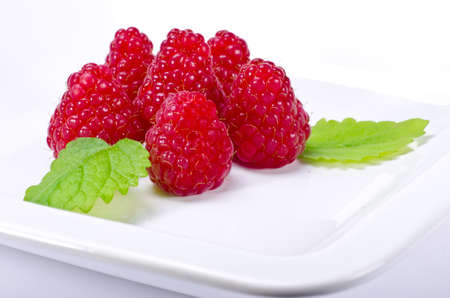 Pudding with Himbbereの写真素材